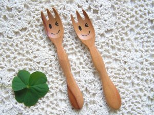 画像2: 【期間限定セール中】 ニコニコ&ウインク　キッズフォーク (2)