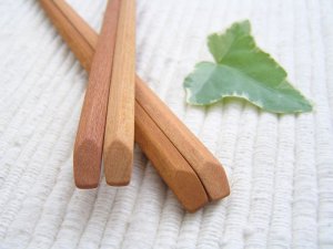 画像1: WOOD’N　サオの五角箸　【L】 (1)