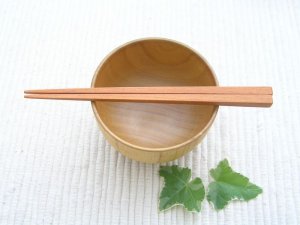 画像1: WOOD’N　サオの四角箸　【S】 (1)