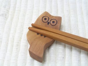 画像2: フクロウの箸置き　サオ (2)