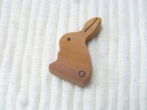 画像1: ウサギの箸置き　サオ (1)
