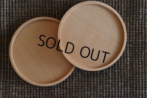 画像1: 【NEW】木のコースターラウンド　メープル (1)