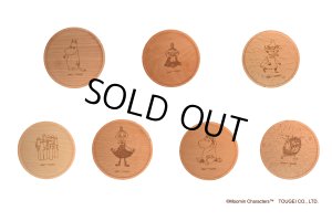 画像1: 木のコースター　2G　ムーミン・リトルミイ・スナフキン・ニョロニョロ・ミムラねえさん・スノークのおじょうさん・スティンキー (1)