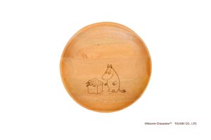 画像1: 【期間限定セール】ラウンドディッシュ　Mサイズ（21cm）3G　ムーミン・リトルミイ・スナフキン (1)