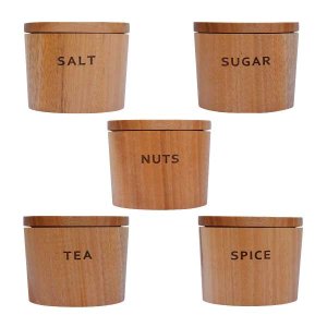 画像1: テーブルキャニスター マホガニー (1)