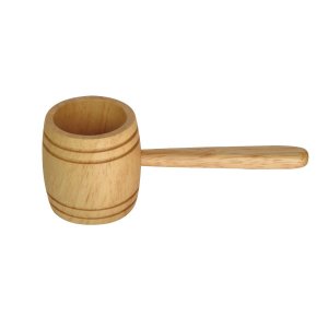 画像1: 樽型コーヒーメジャー　ラバーウッド (1)