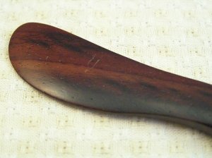 画像1: ロット10【廃盤セール】プチバターナイフ　紫檀 (1)