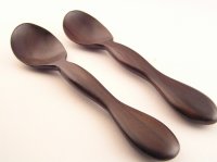 画像1: ロット10【廃盤セール】子供スプーン　大　紫檀